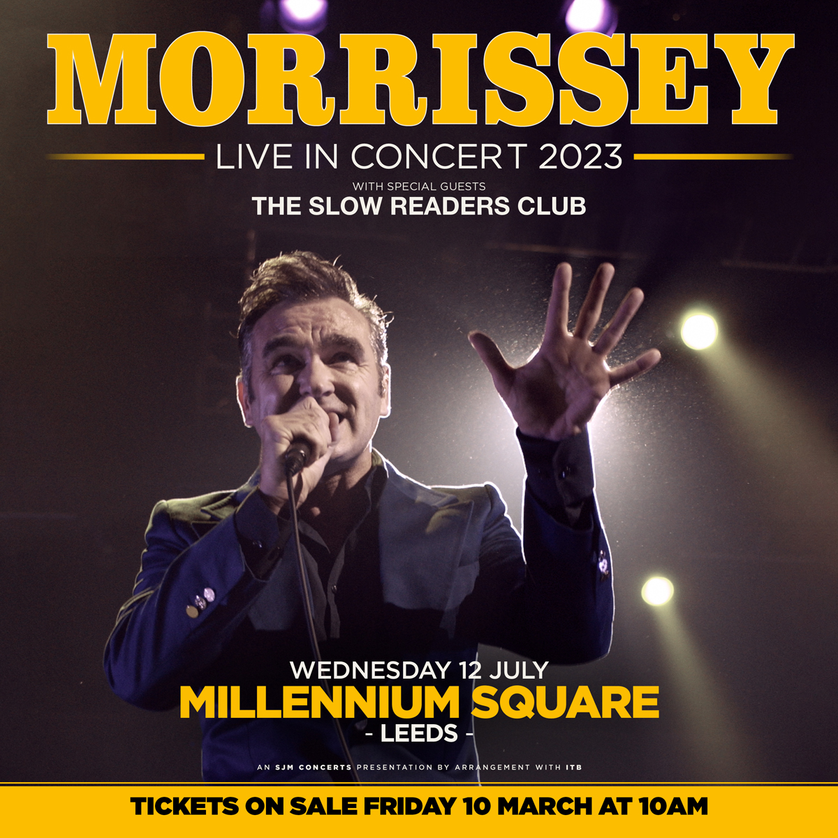 Fotografía promocional de Concierto de Morrissey en Leeds | Sounds of the City 2023