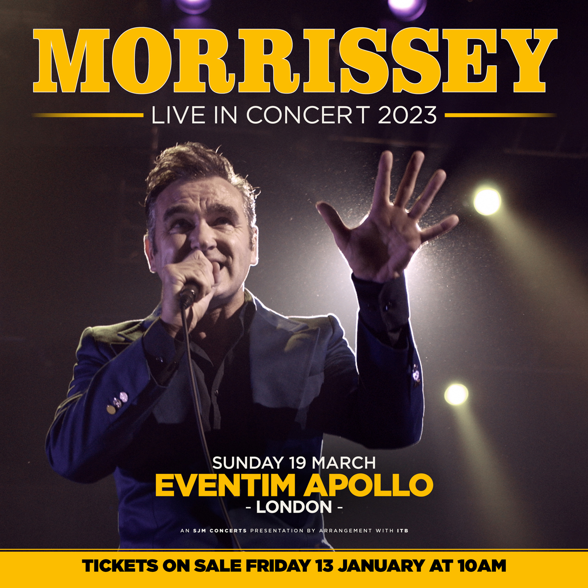 Promofoto von Concierto de Morrissey en Londres.