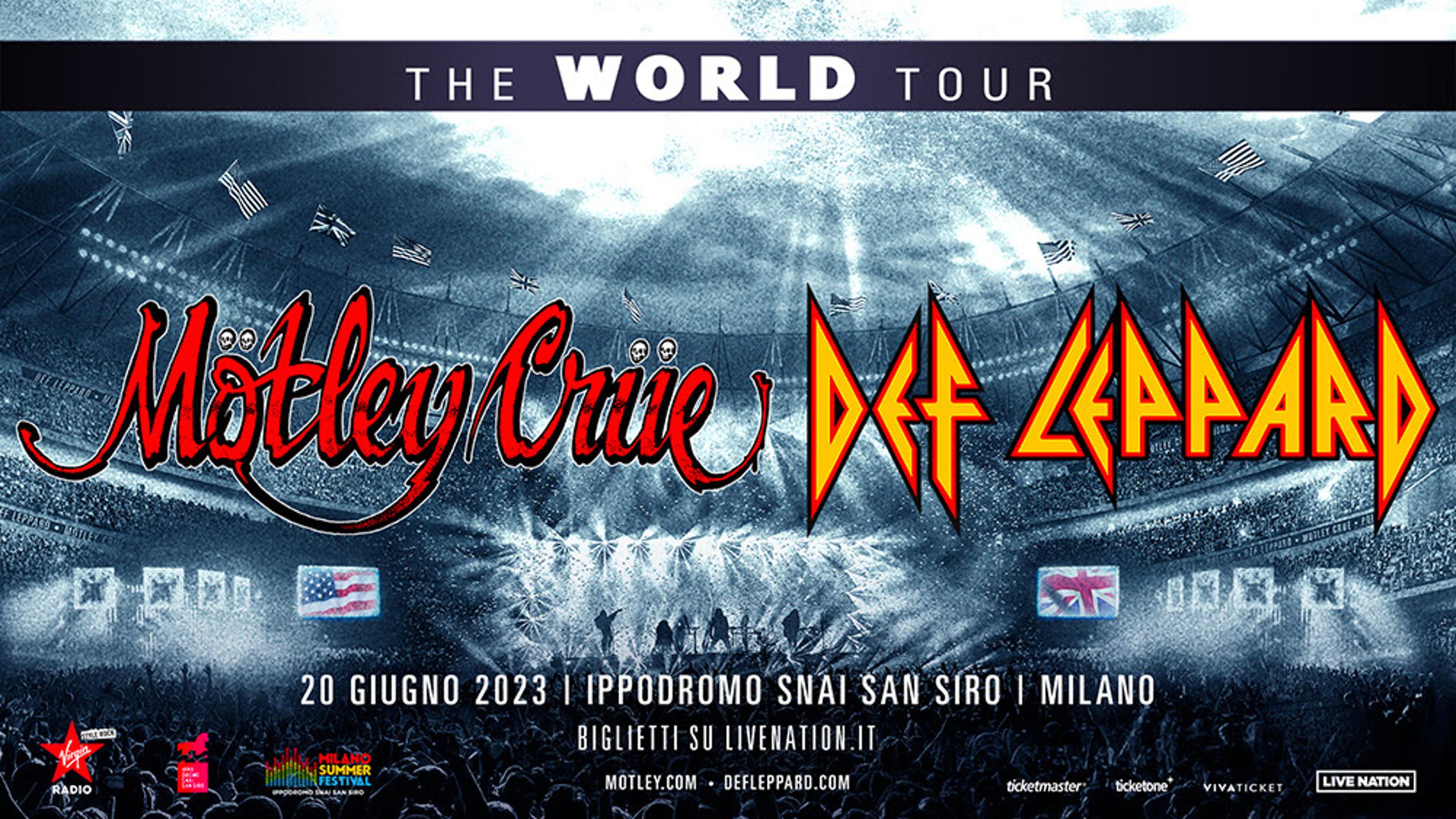 Mötley Crüe, Def Leppard concert tickets for Ippodromo del Galoppo di