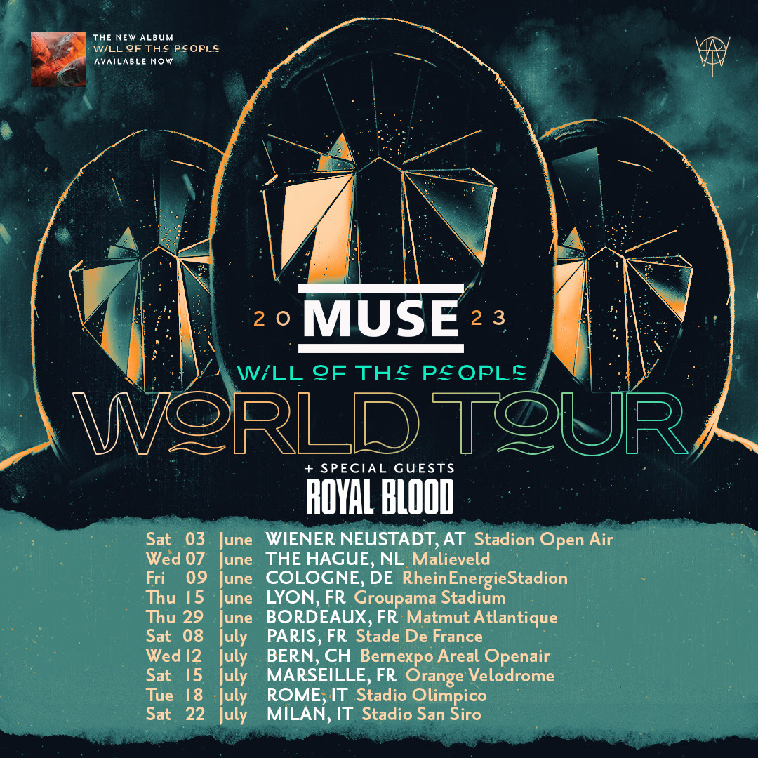 Fotografía promocional de Concierto de Muse en La Haya | Will of the People World Tour