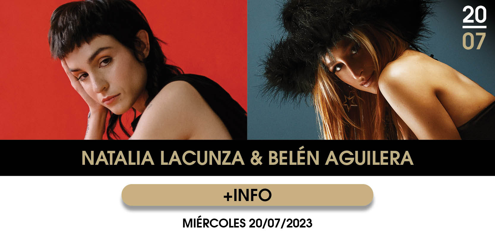 Fotografía promocional de Concierto de Natalia Lacunza + Belén Aguilera en Marbella | Starlite Catalana Occidente 2023