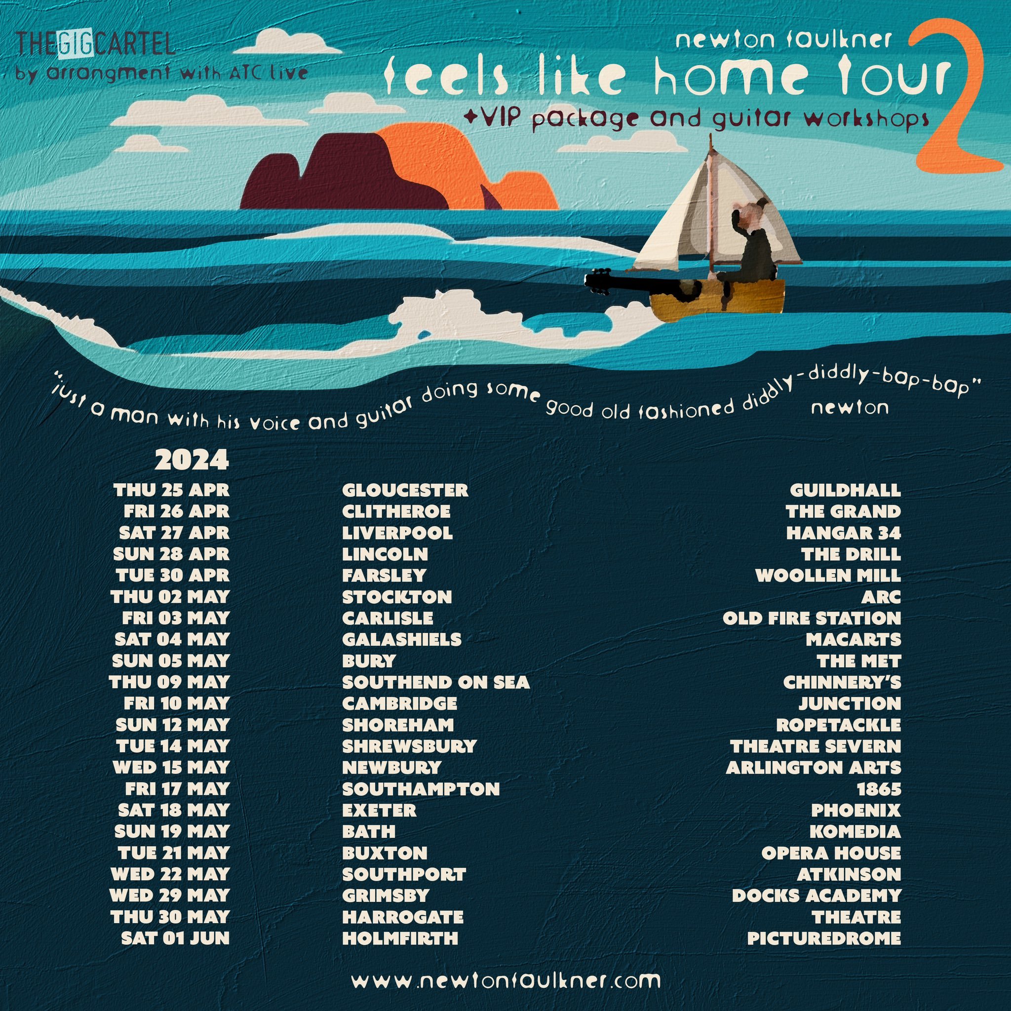 Promofoto von Concierto de Newton Faulkner en Shoreham.