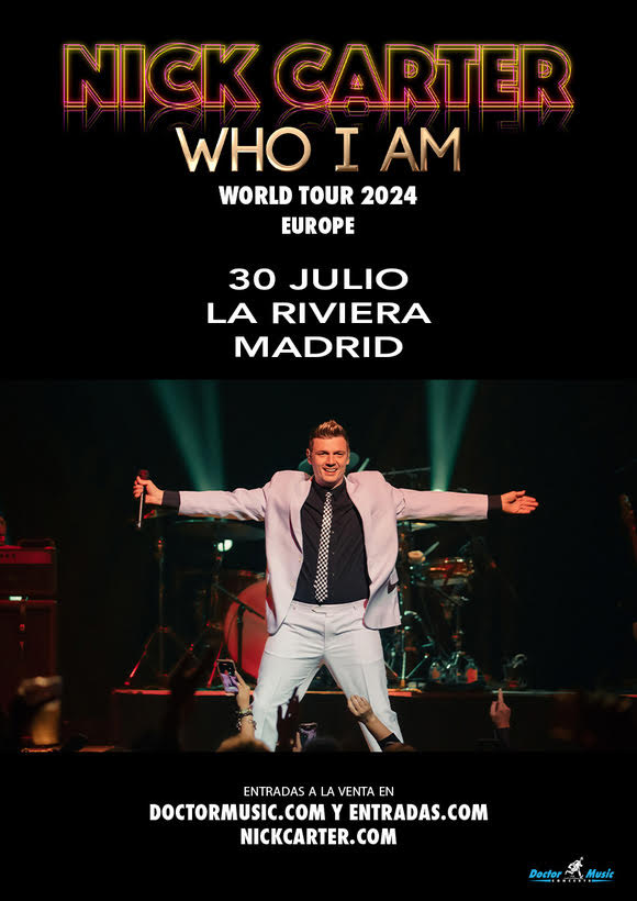 Fotografía promocional de Concierto de Nick Carter en Madrid