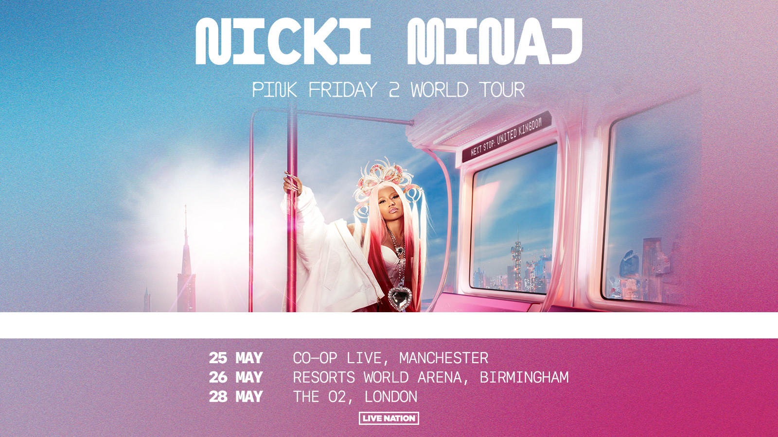 Fotografía promocional de Concierto de Nicki Minaj en Manchester