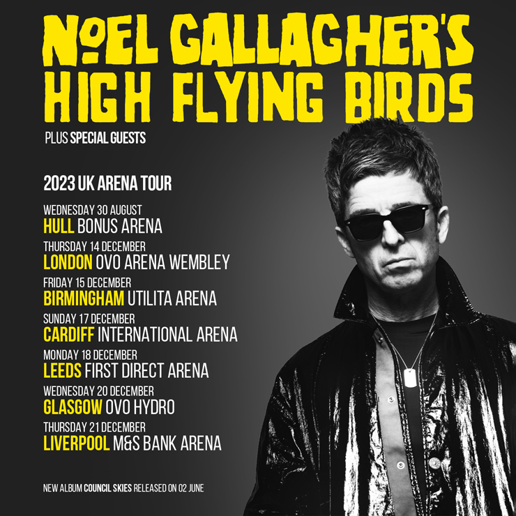Fotografía promocional de Concierto de Noel Gallagher's High Flying Birds en Hull
