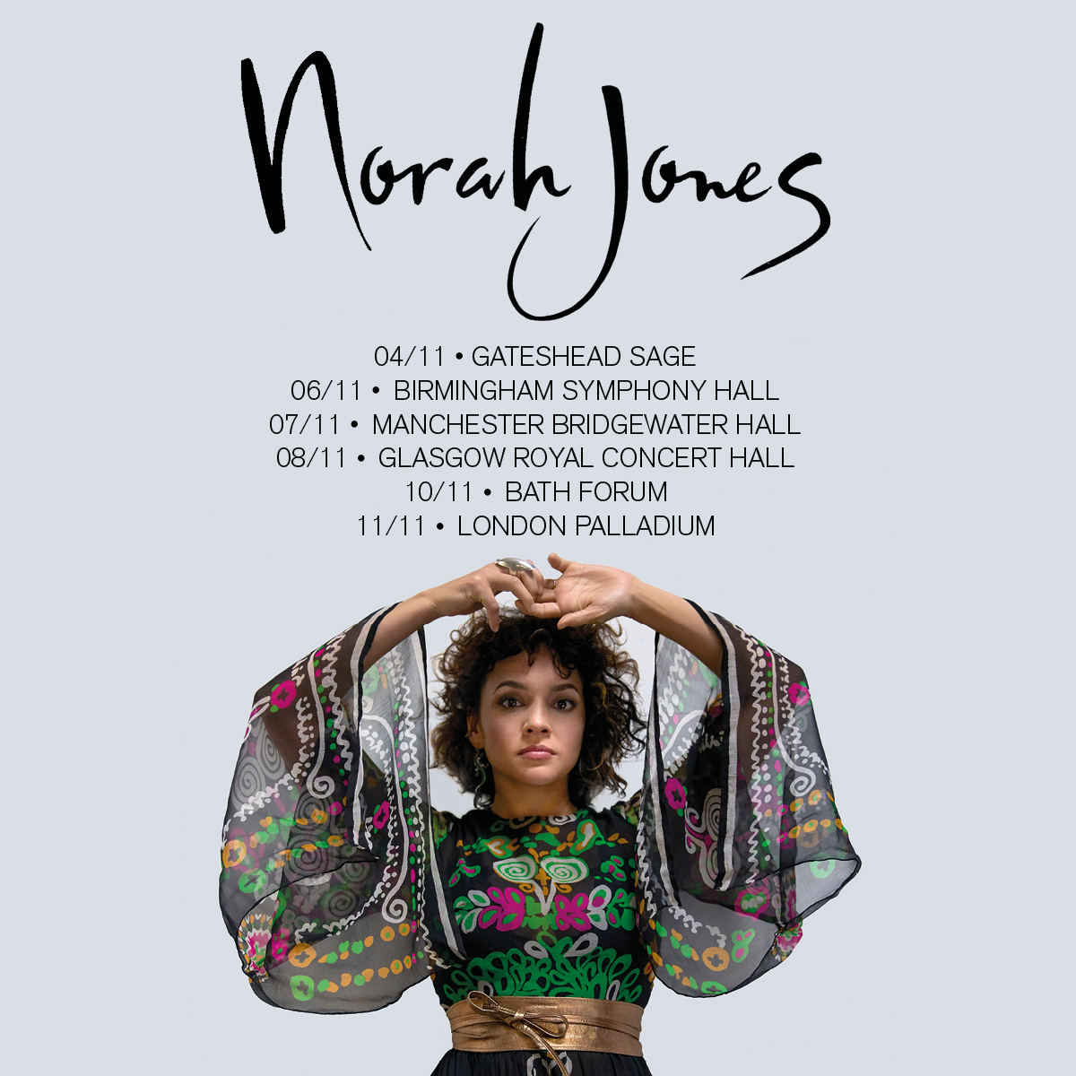 Promofoto von Concierto de Norah Jones en Londres.