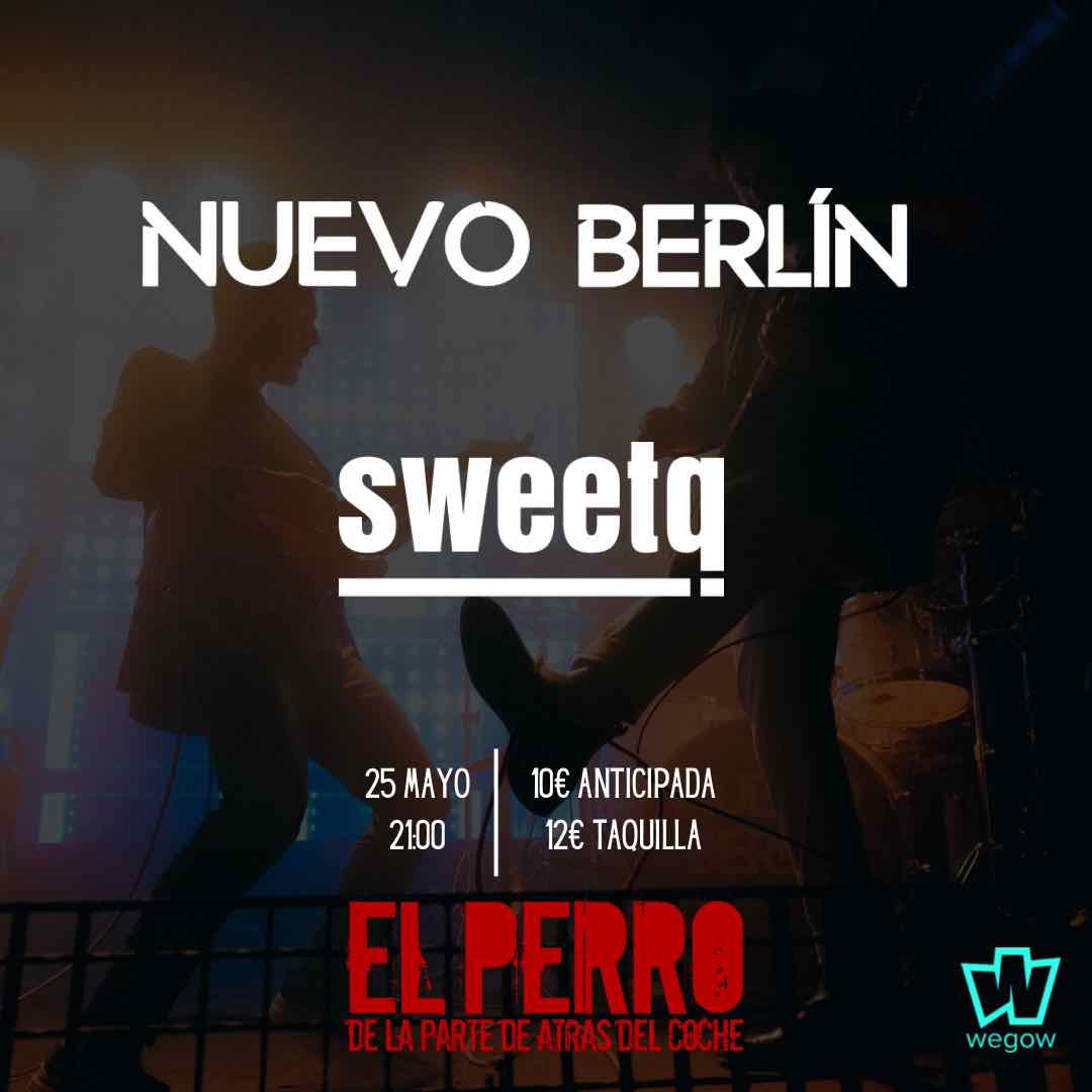 Fotografía promocional de Concierto de Nuevo Berlín y Sweet Q en Madrid