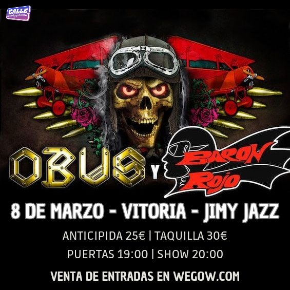 Fotografía promocional de Concierto de Obús y Barón Rojo en Vitoria