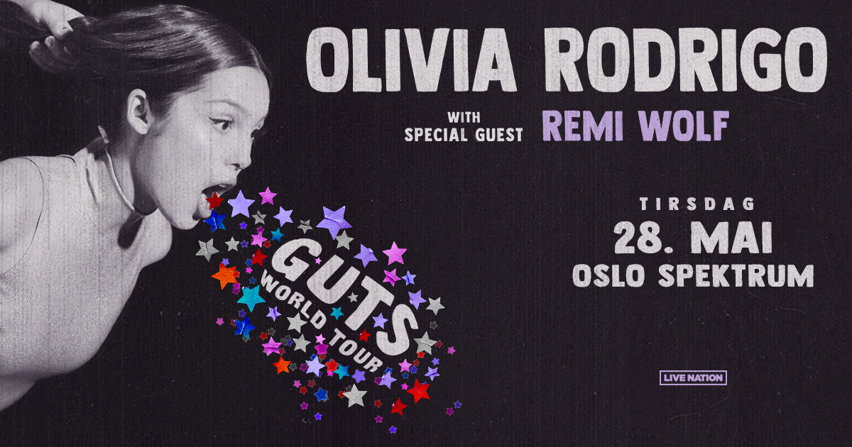 Promofoto von Concierto de Olivia Rodrigo en Oslo | Guts World Tour.