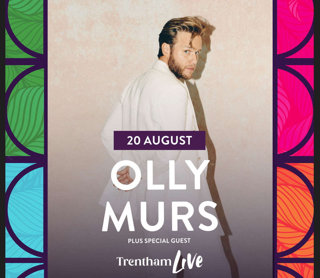 Promotional photograph of Concierto de Olly Murs en Stoke-on-Trent | Trentham Live 2023.
