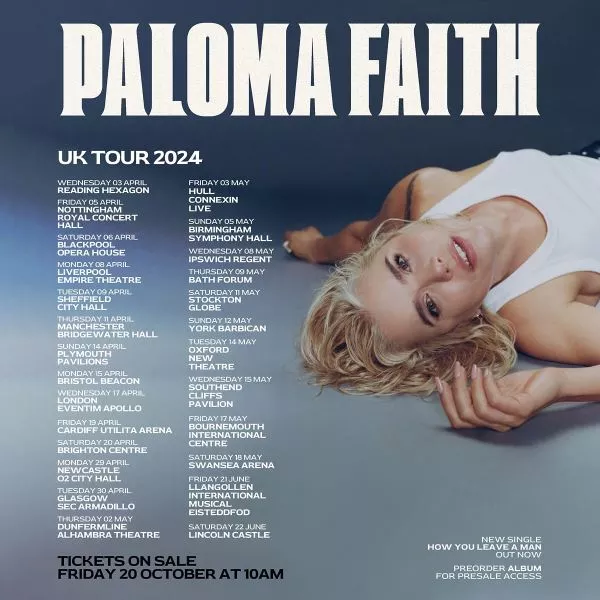 Fotografía promocional de Concierto de Paloma Faith en Liverpool