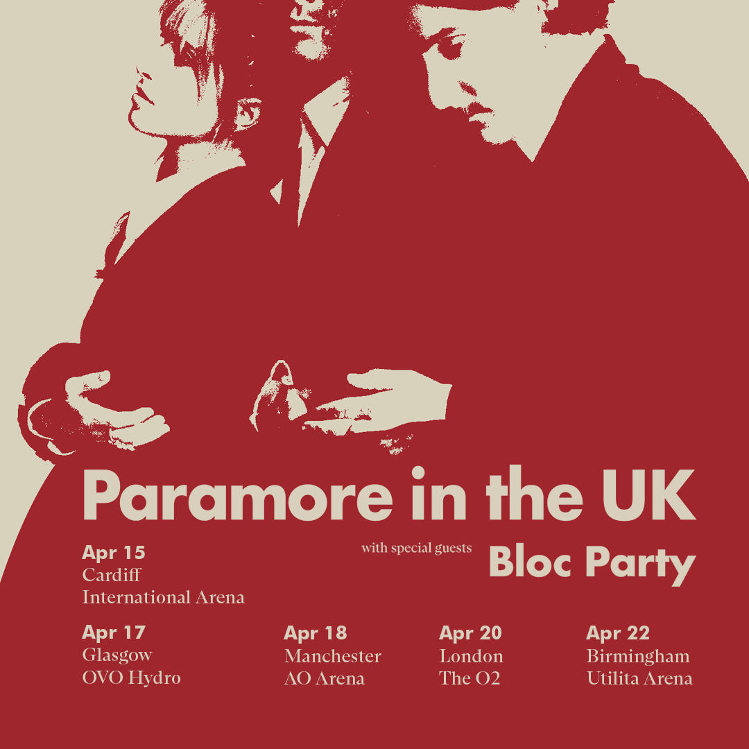 Fotografia promocional de Concierto de Paramore en Manchester.