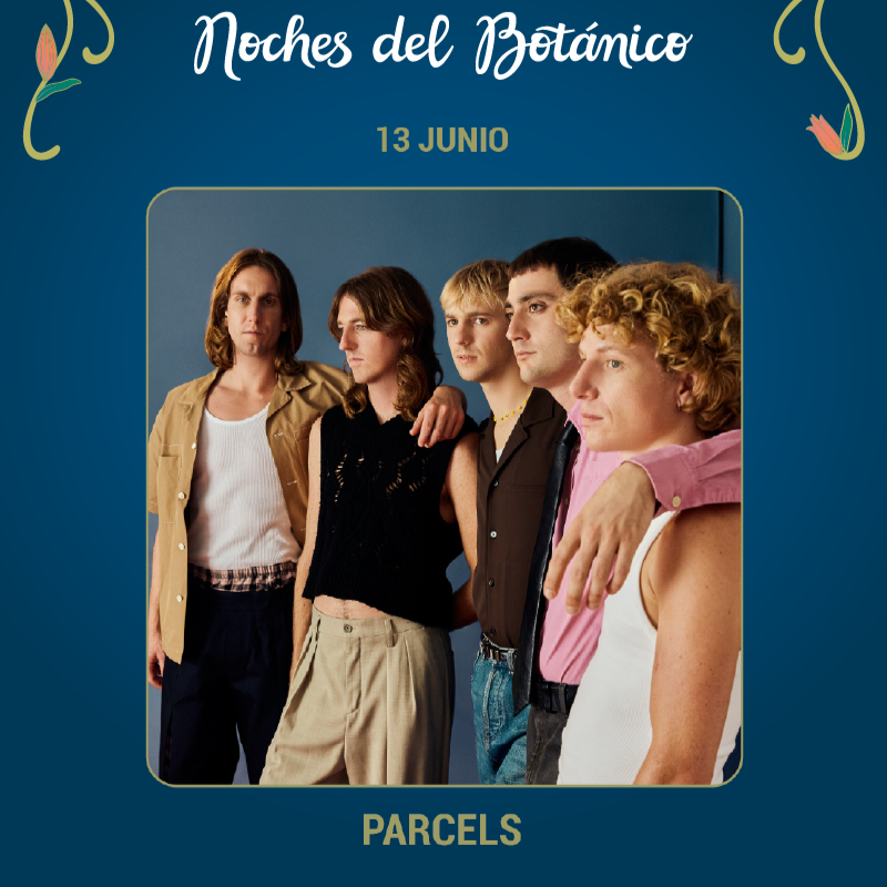 Fotografía promocional de Concierto de Parcels en Madrid | Noches de Botánico 2025