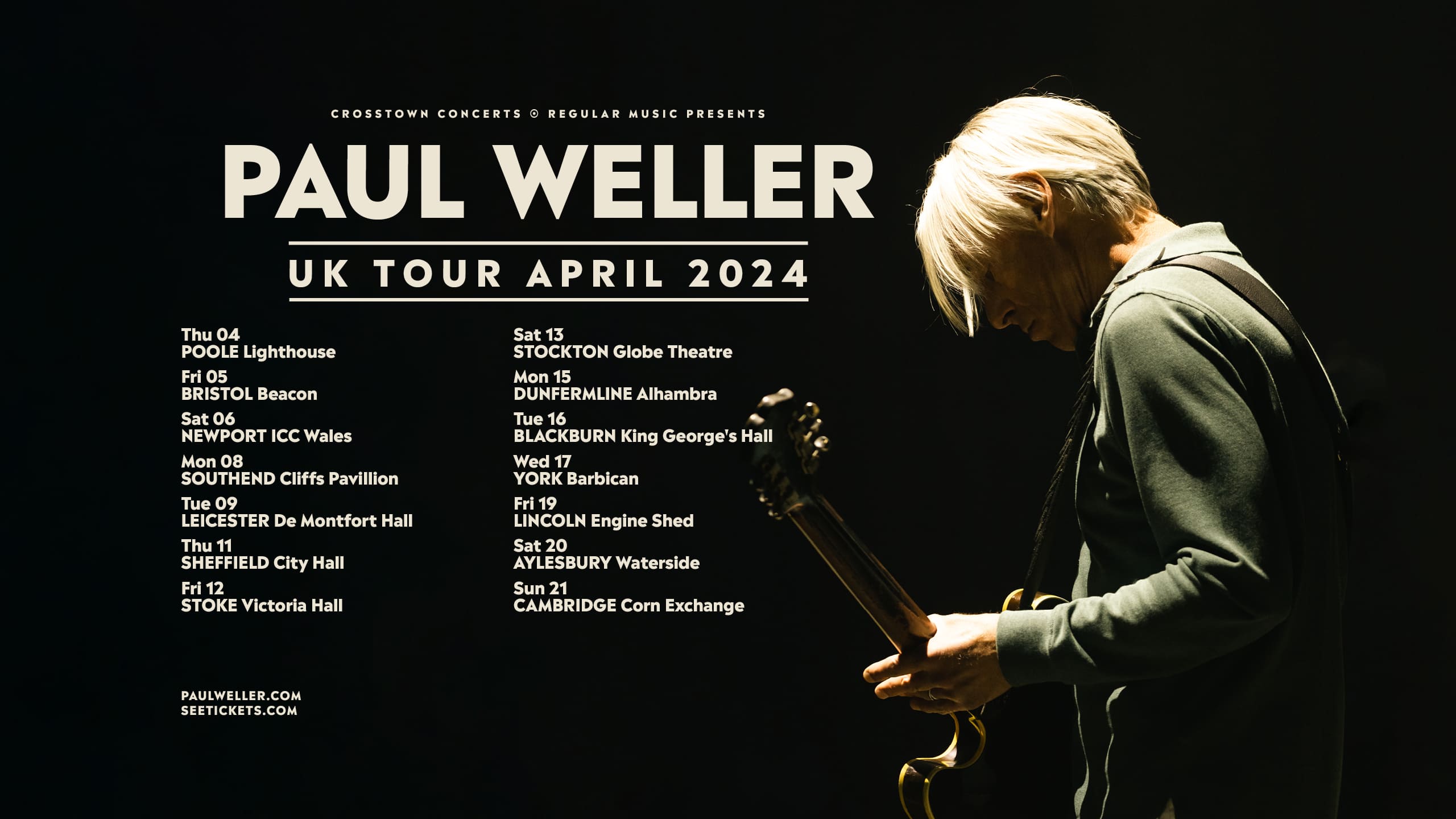 Fotografía promocional de Concierto de Paul Weller en Newport