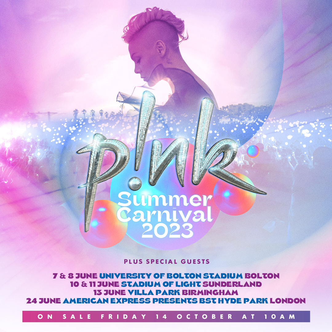 Fotografia promozionale di Concierto de P!nk en Nanterre | Summer Carnival 2023.
