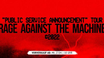 Rage Against the Machine concert in Hannover | Public Service Announcement Tour