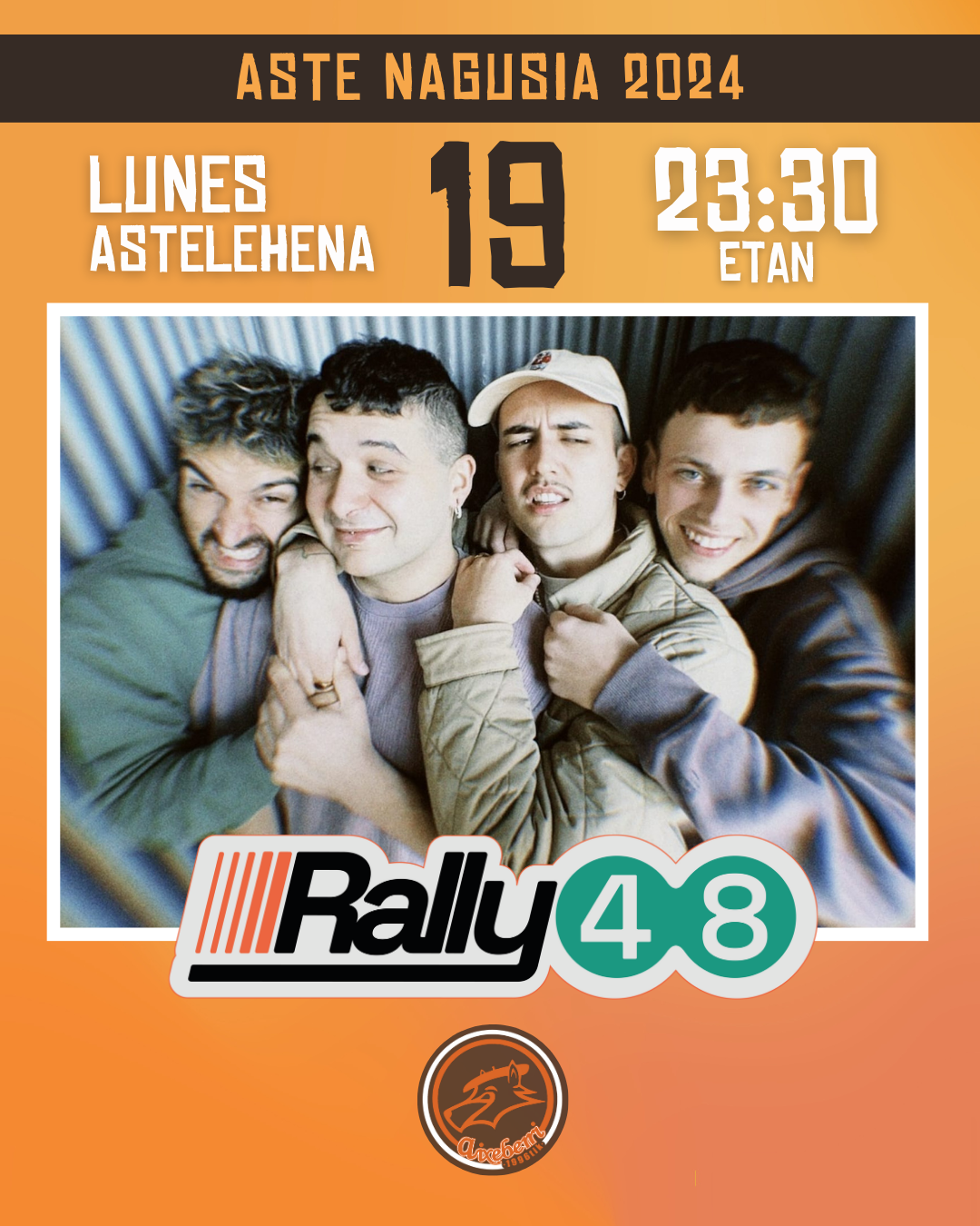 Fotografía promocional de Concierto de Rally48 en Bilbao