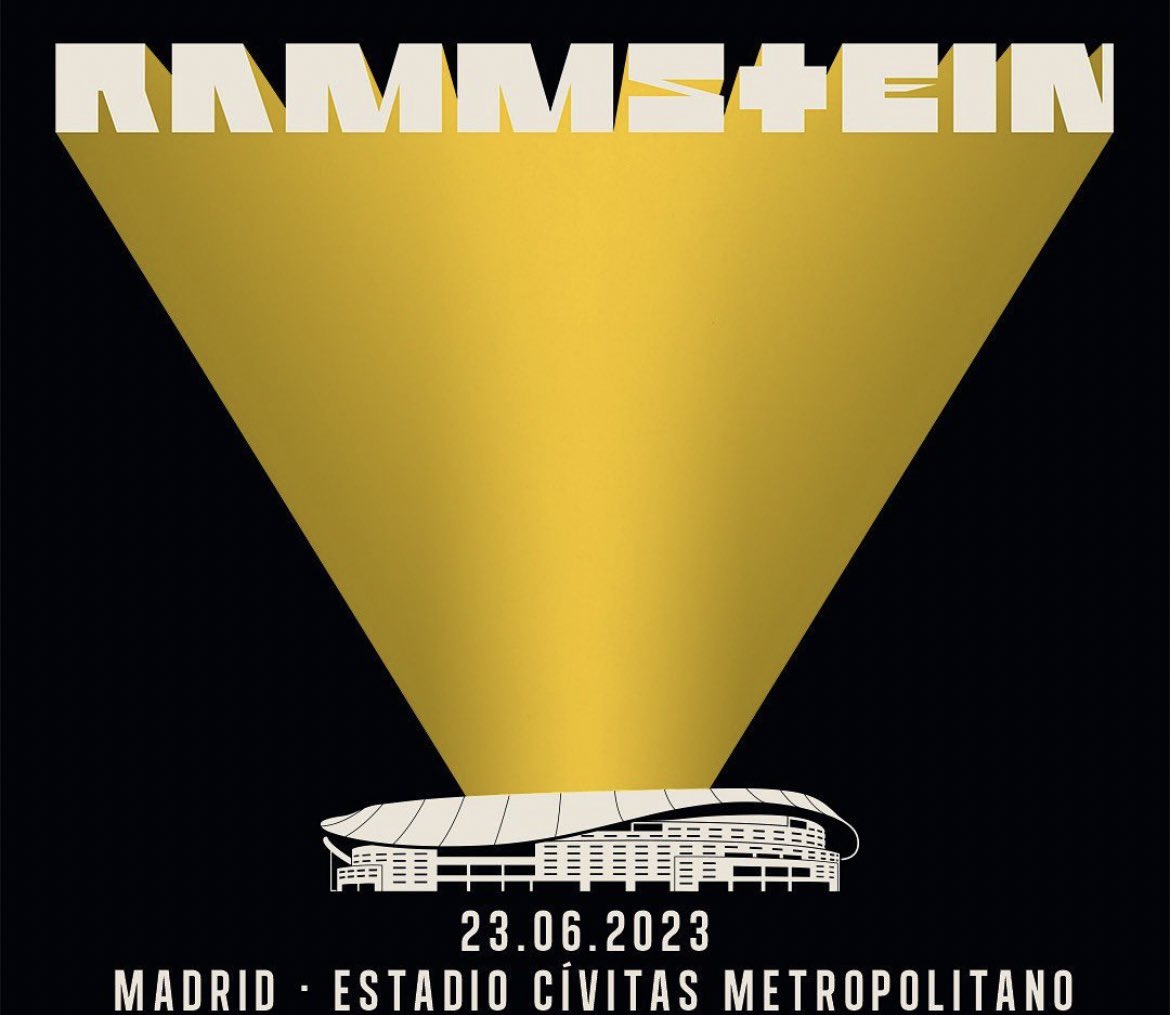 Promotional photograph of Concierto de Rammstein en Madrid | Europe Stadium Tour 2023.