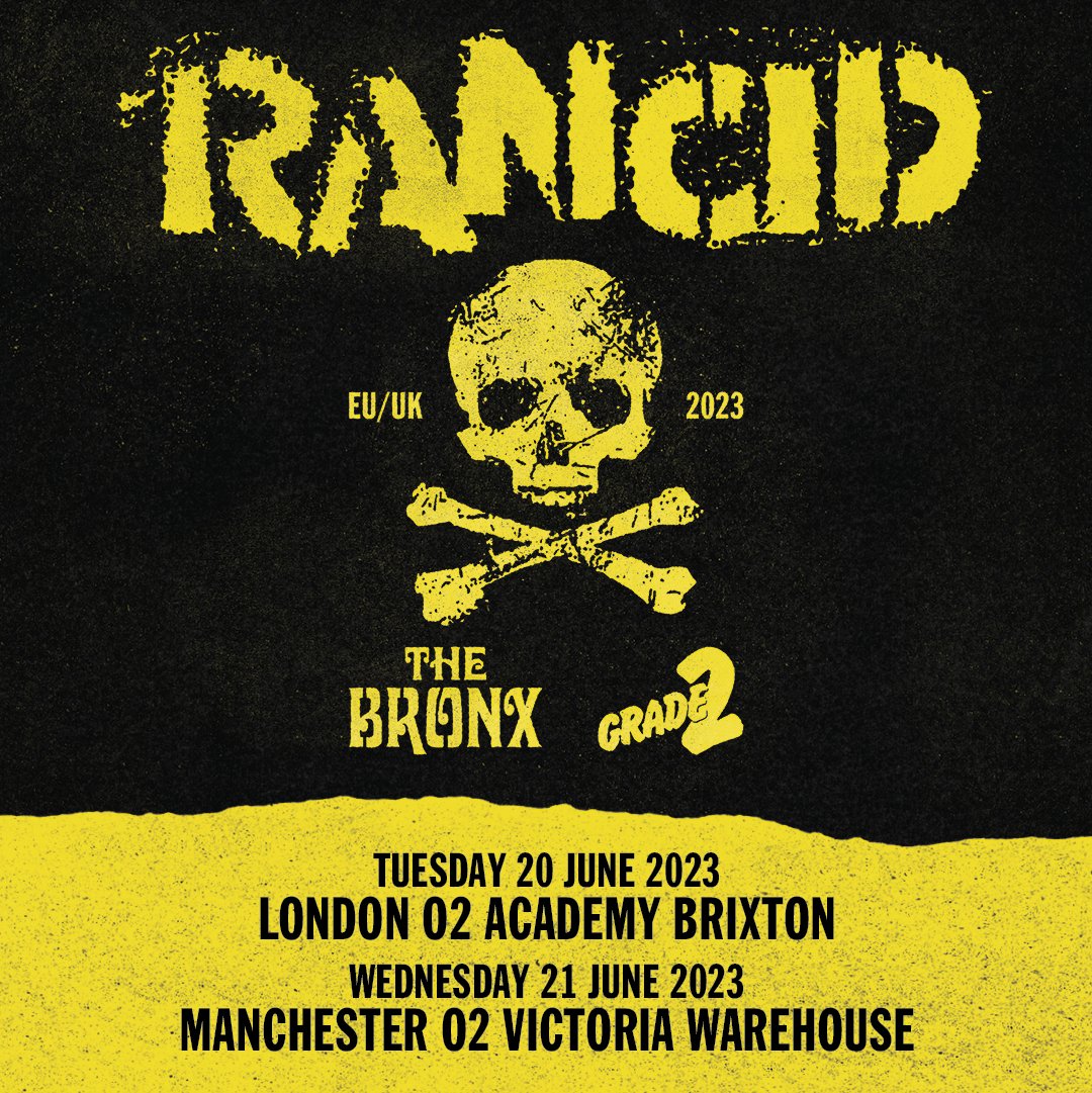 Fotografía promocional de Concierto de Rancid en Manchester