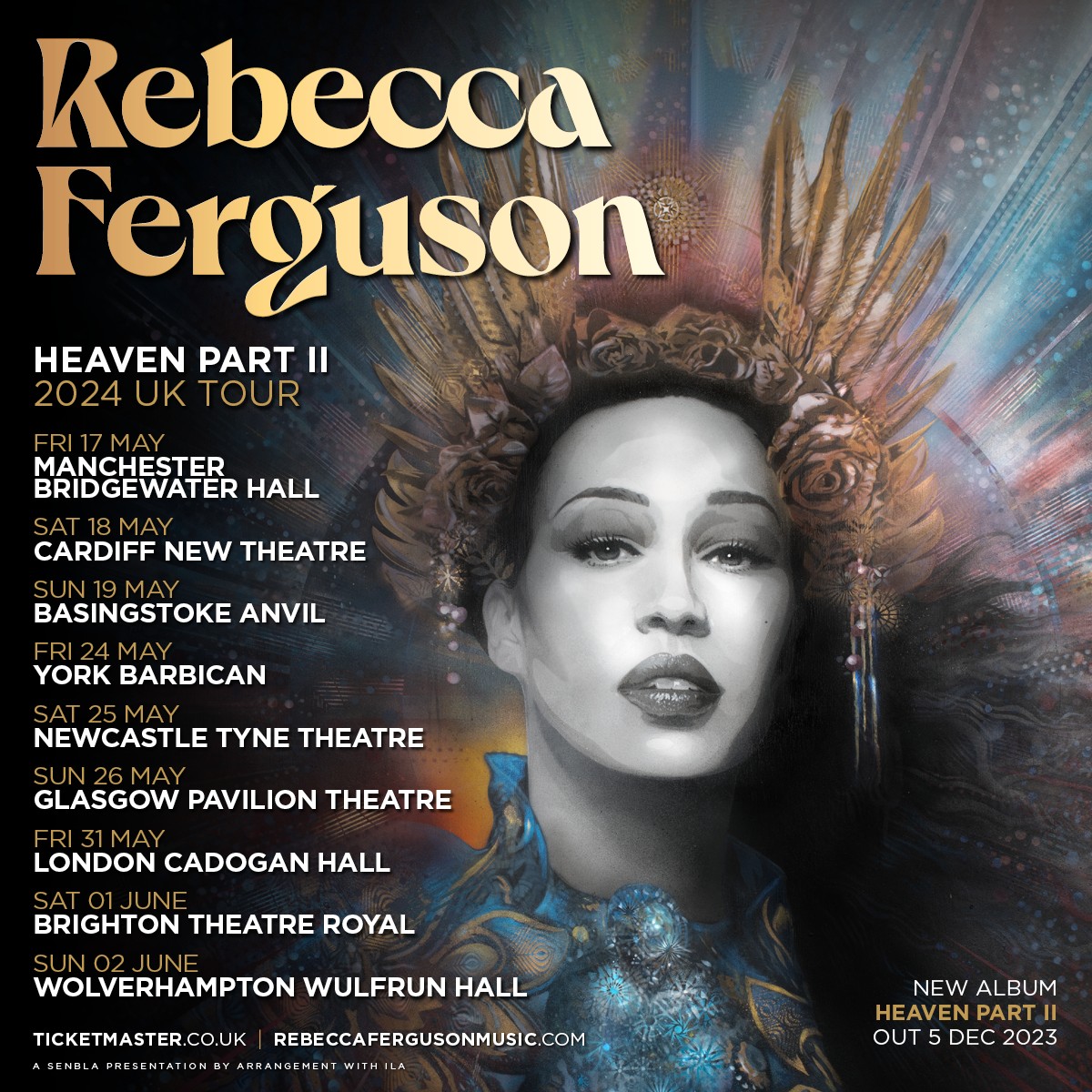 Promofoto von Concierto de Rebecca Ferguson en Manchester.