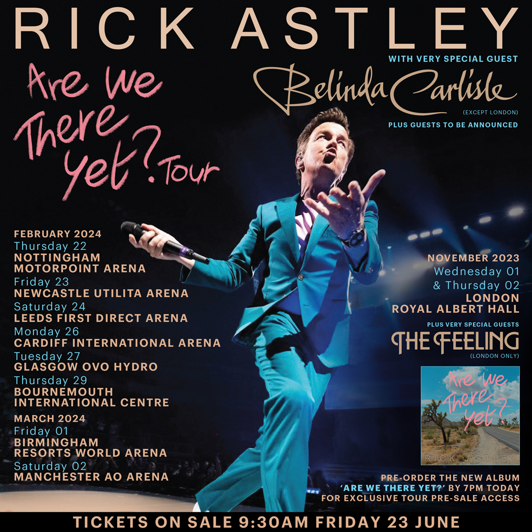 Fotografía promocional de Concierto de Rick Astley en Glasgow