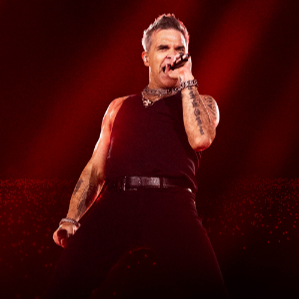 Promofoto von Concierto de Robbie Williams en Copenhague.