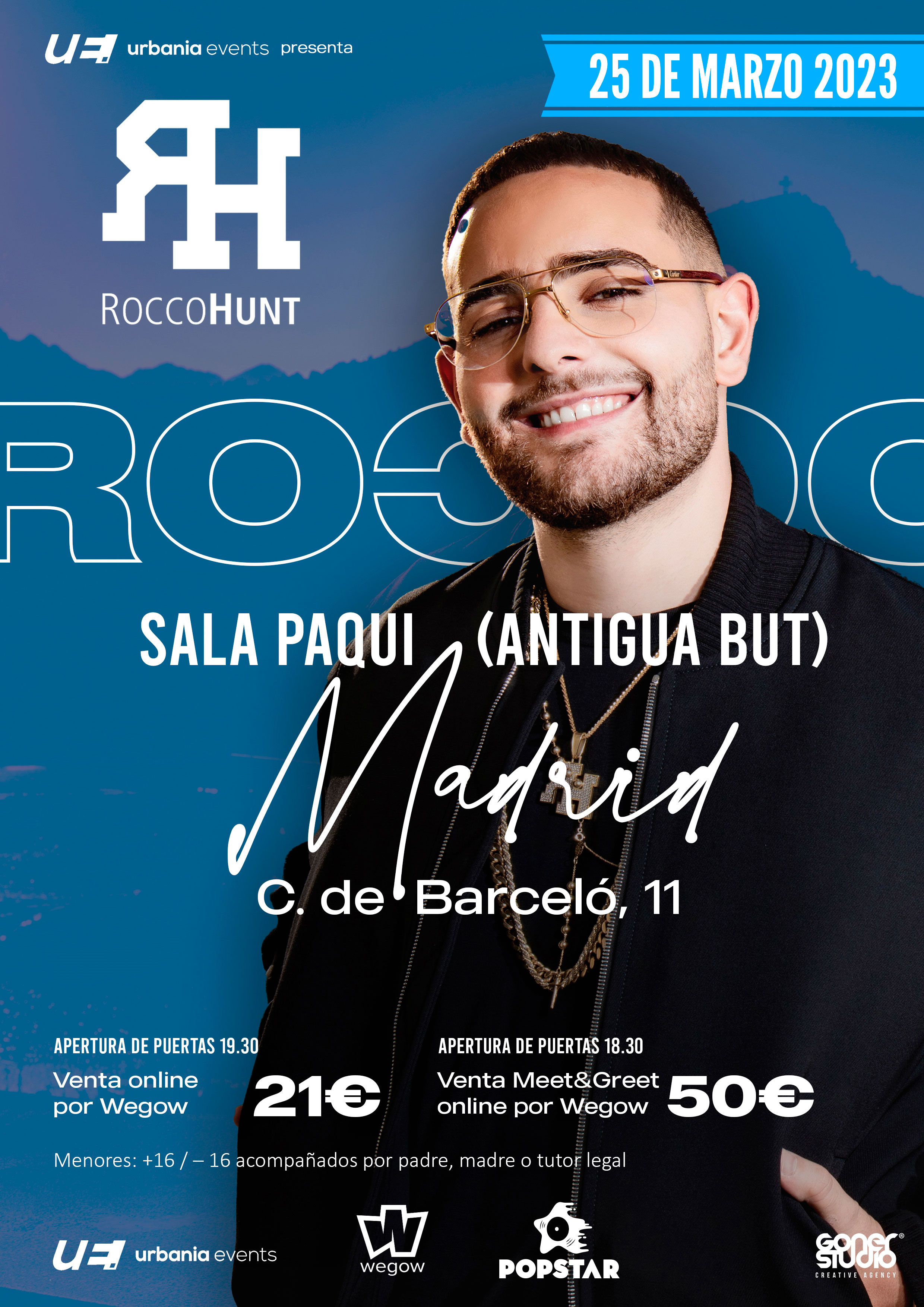 Fotografía promocional de Concierto de Rocco Hunt en Madrid