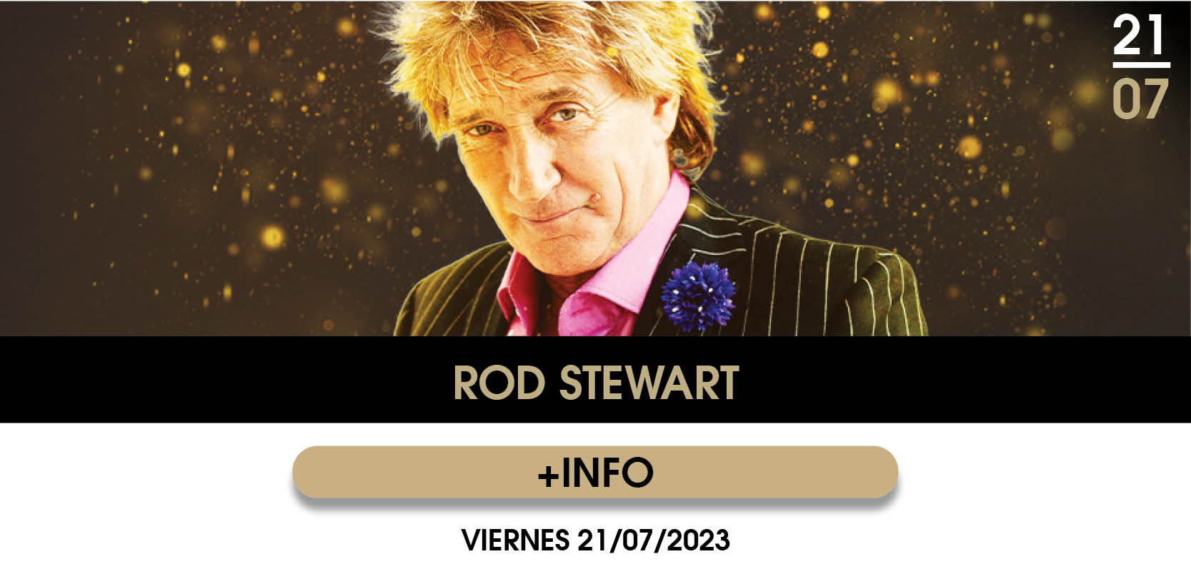 Fotografía promocional de Concierto de Rod Stewart en Marbella | Starlite Catalana Occidente 2023