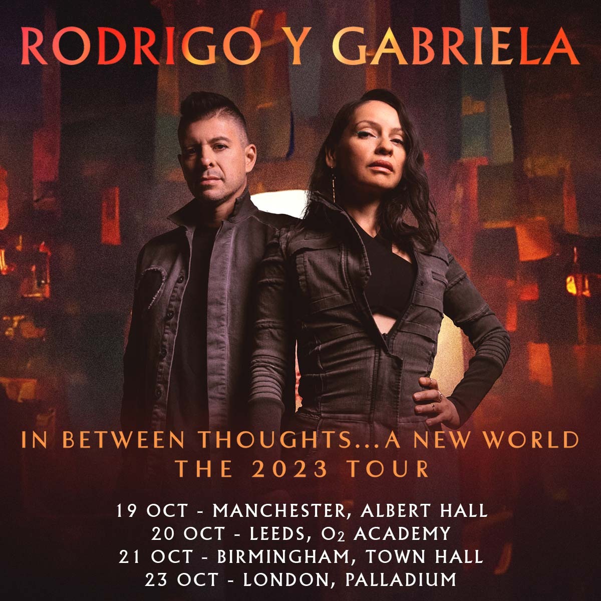 Fotografia promocional de Concierto de Rodrigo y Gabriela en Leeds.