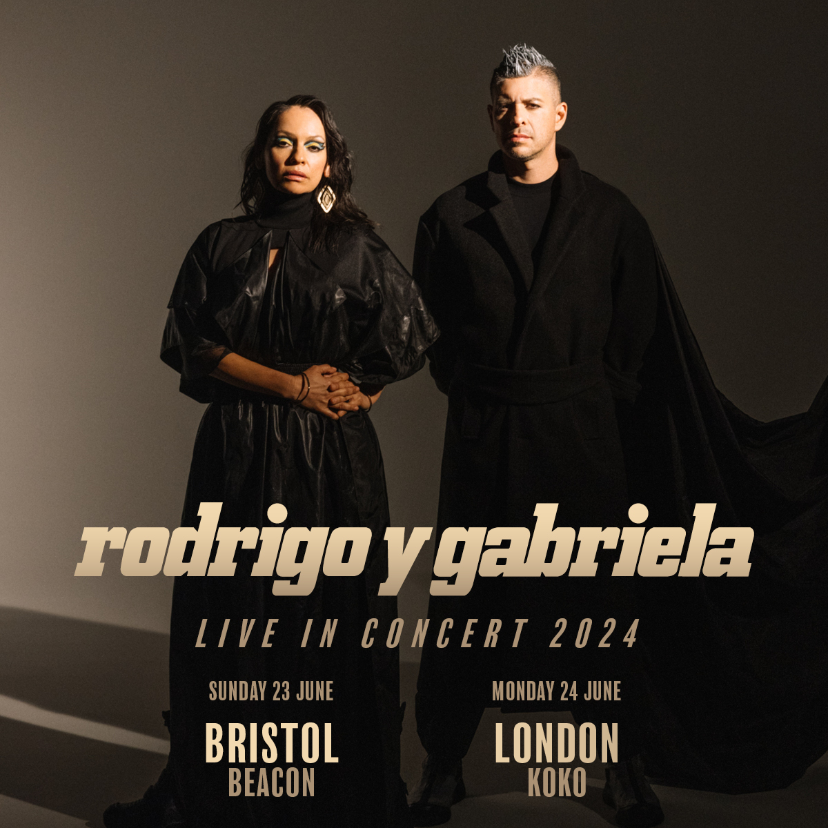 Fotografia promocional de Concierto de Rodrigo y Gabriela en Londres.