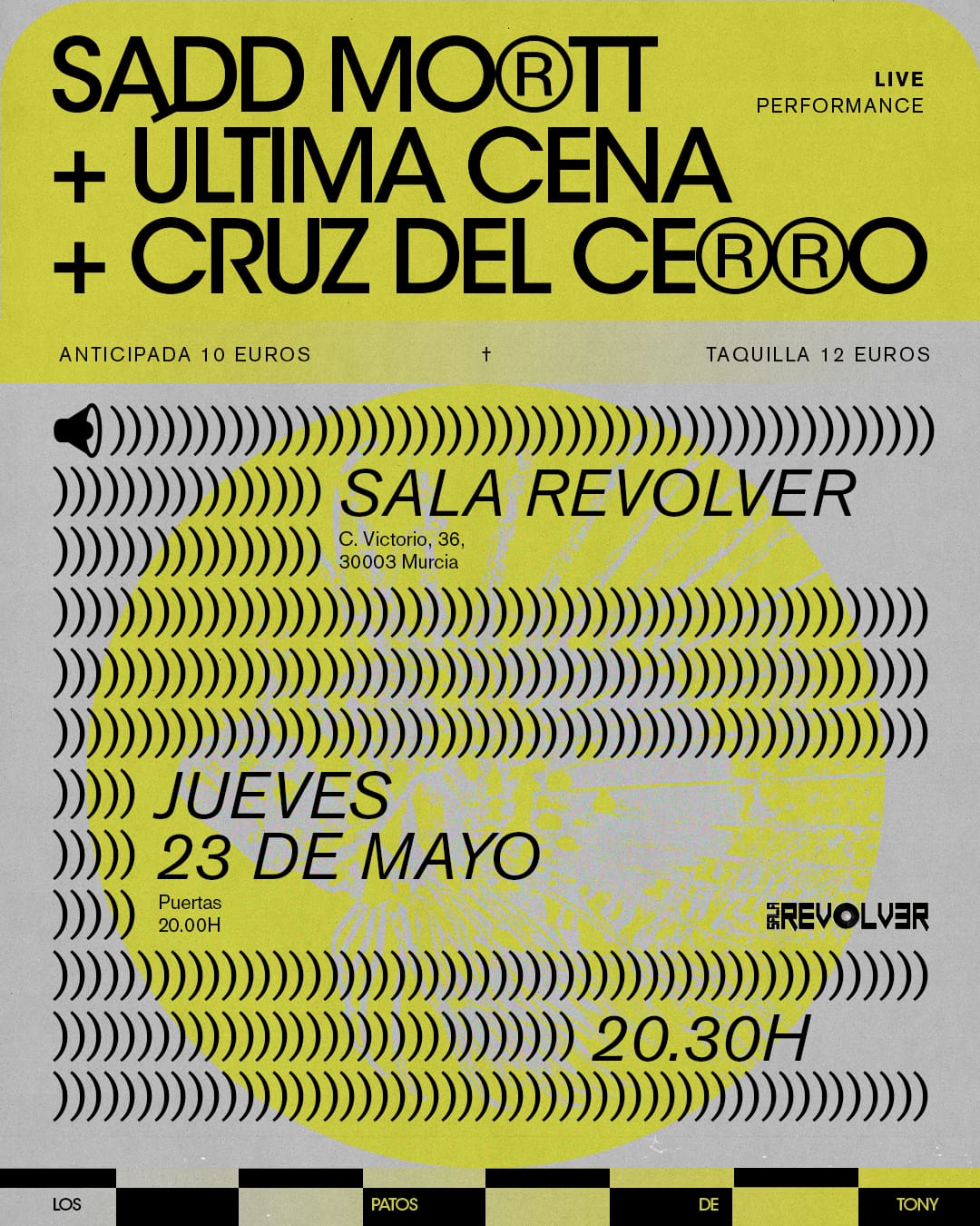 Fotografía promocional de Concierto de Sadd Mortt, Última Cena y Cruz del Cerro en Murcia