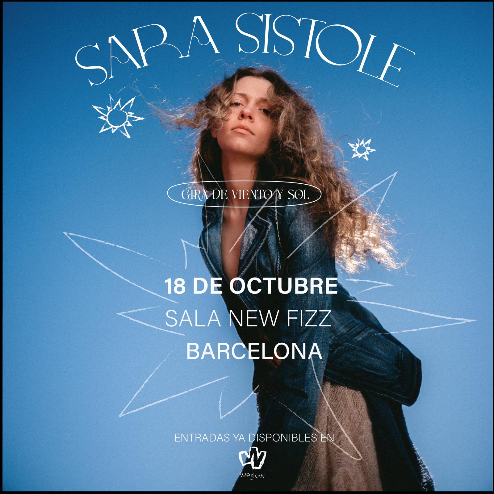 Fotografía promocional de Concierto de Sara Sístole en Barcelona