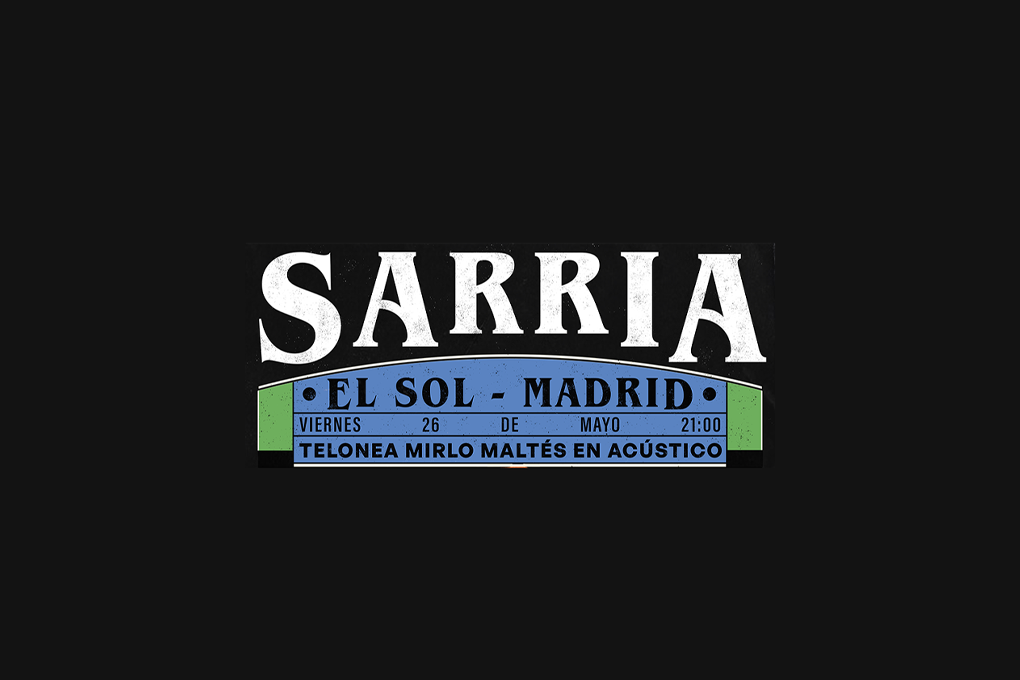 Fotografía promocional de Concierto de Sarria en Madrid - Sala El Sol