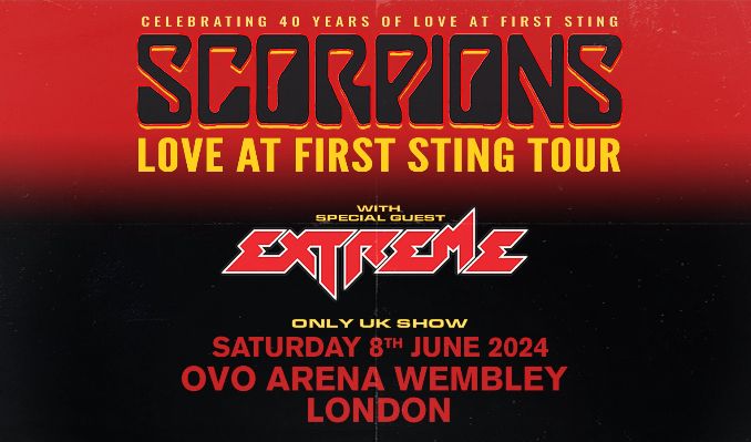 Photographie promotionnelle de Concierto de Scorpions en Londres.