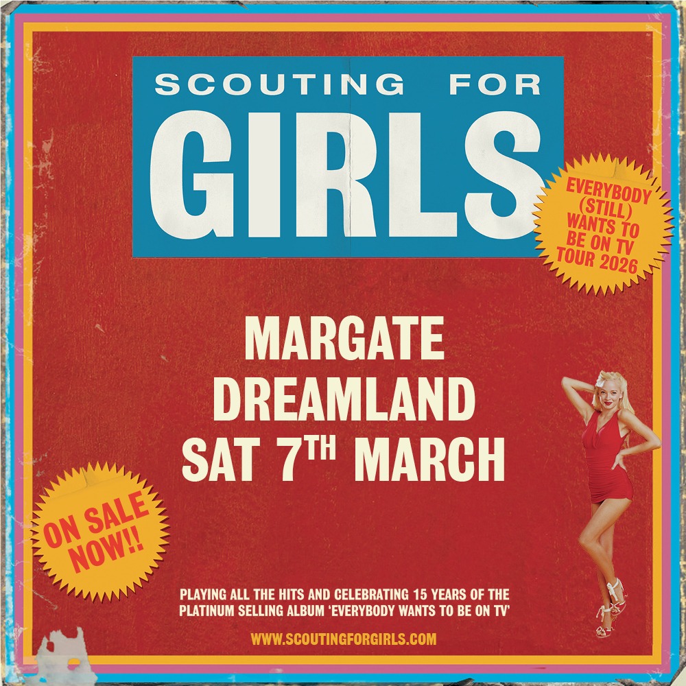 Promotional photograph of Concierto de Scouting for Girls en Margate | Margate Summer Series 2026.