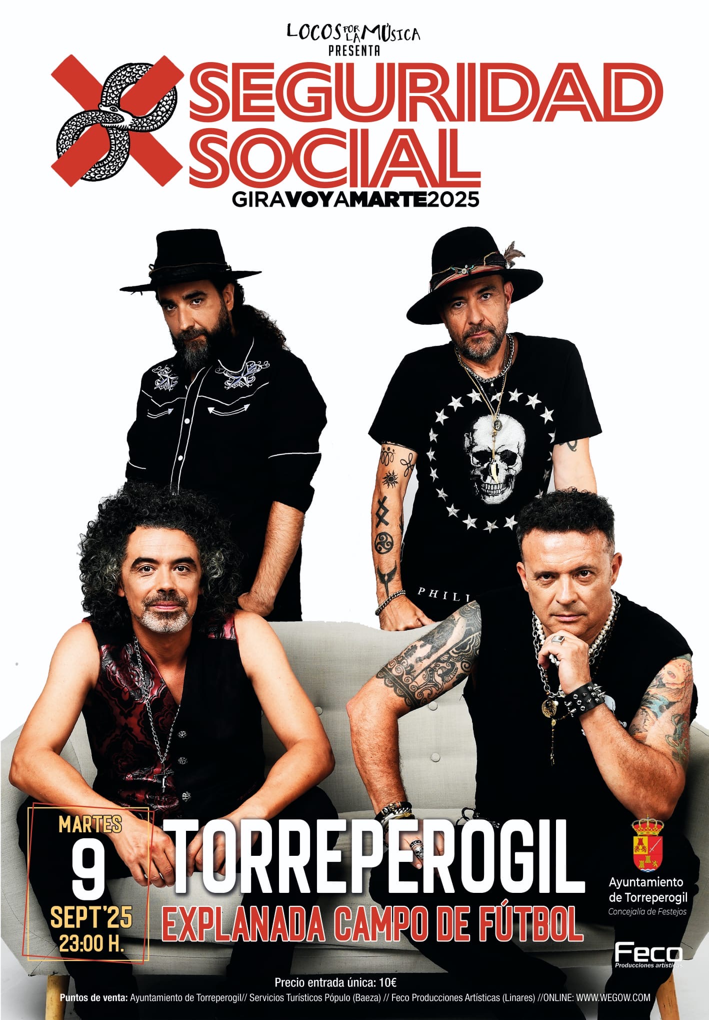 Fotografía promocional de Concierto de Seguridad Social