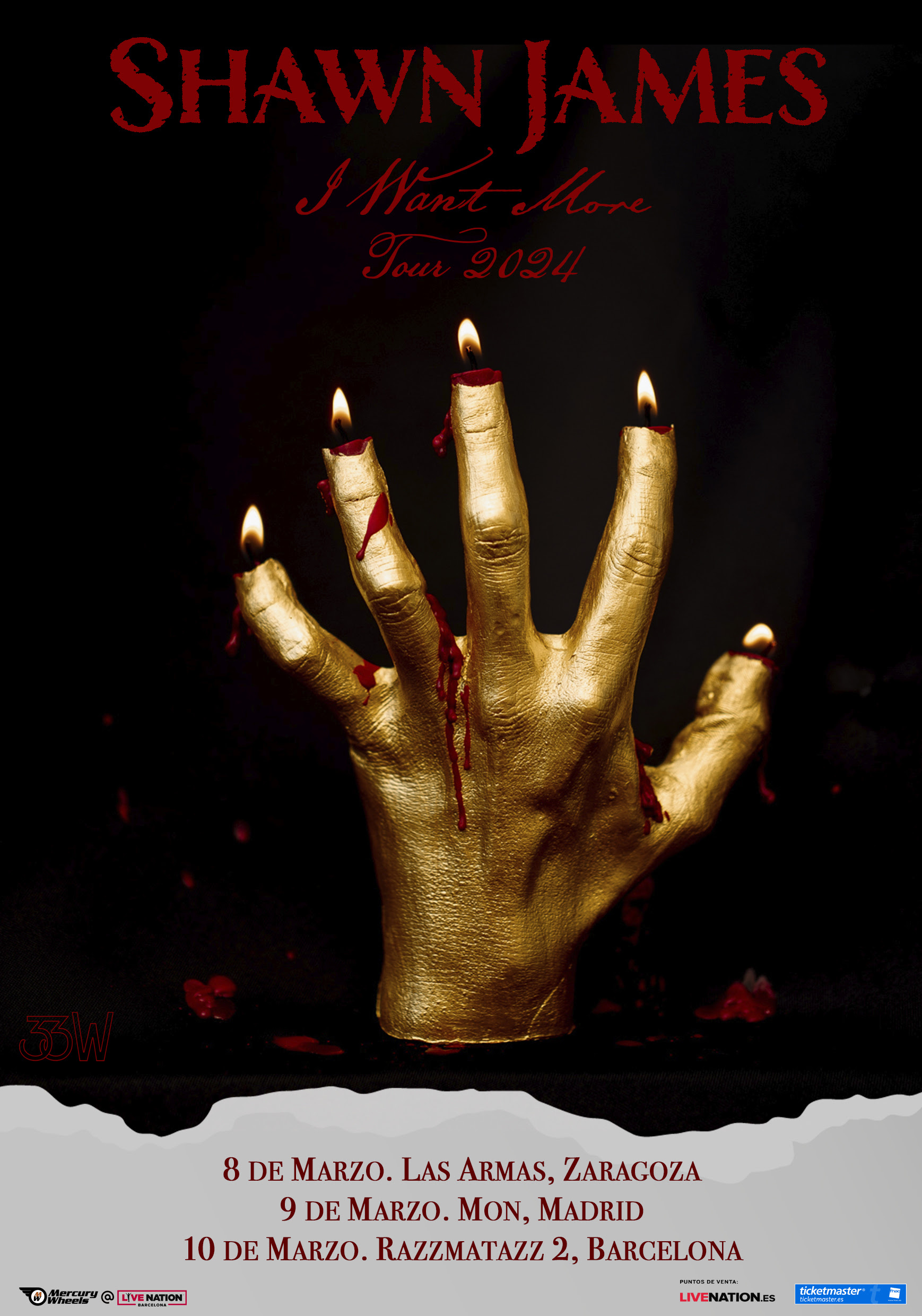 Fotografía promocional de Concierto de Shawn James en Madrid