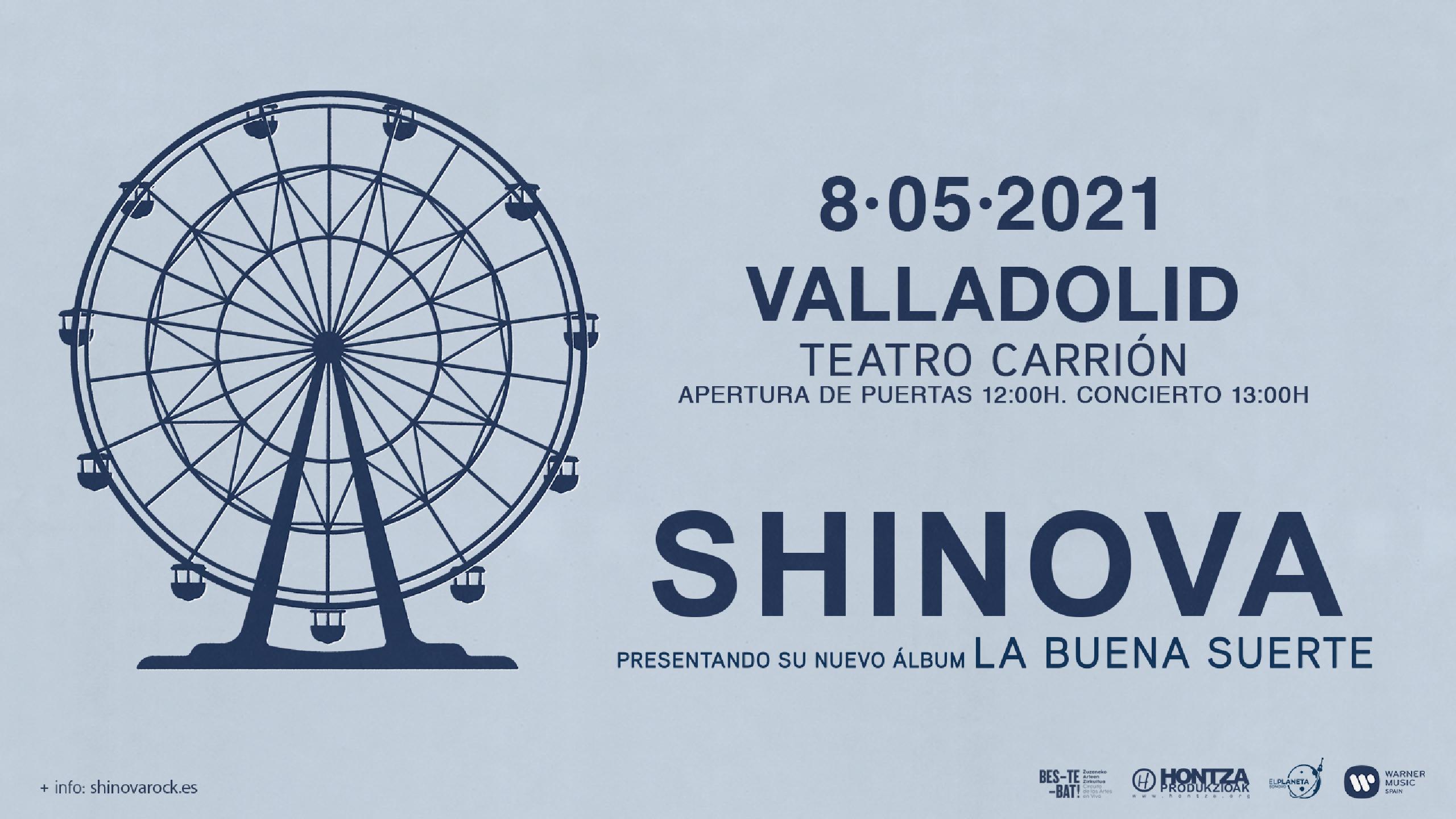 Fotografía promocional de Concierto de Shinova en Valladolid (Segundo Pase)