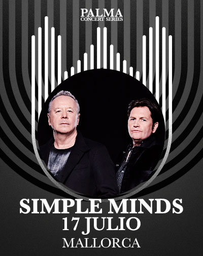 Photographie promotionnelle de Concierto de Simple Minds en Baleares.