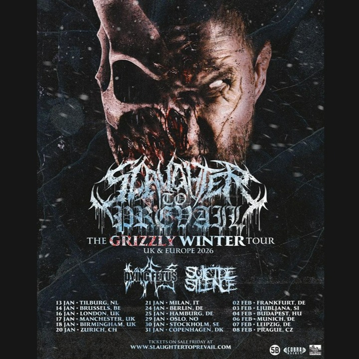 Fotografía promocional de Concierto de Slaughter to Prevail en Frankfurt del Meno