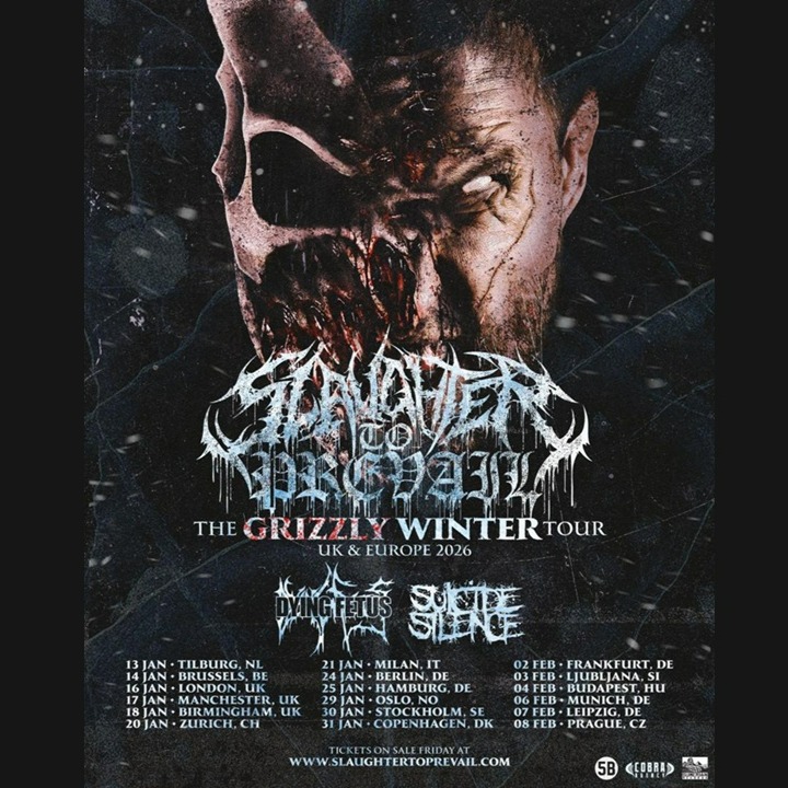 Promofoto von Concierto de Slaughter to Prevail en Prague.