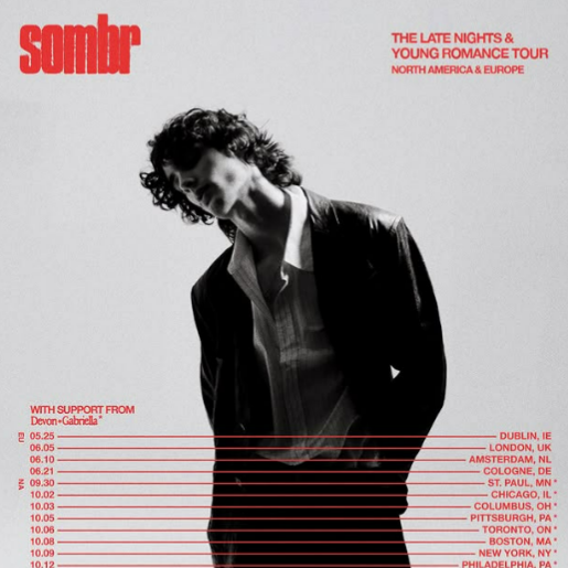 Promotional photograph of Concierto de Sombr en Colonia.