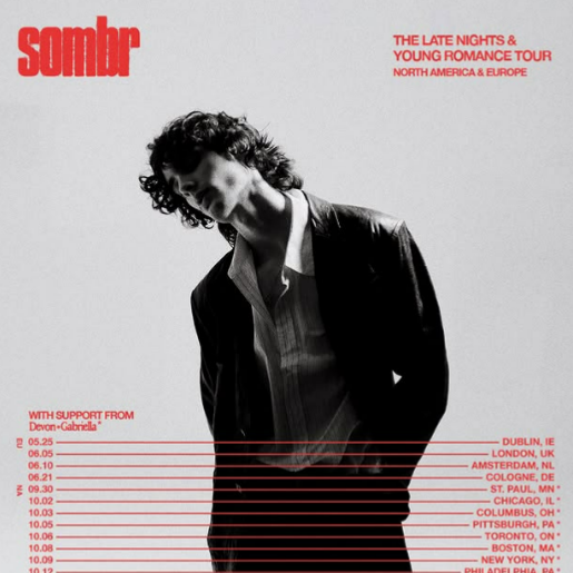 Fotografía promocional de Concierto de Sombr en Dublin