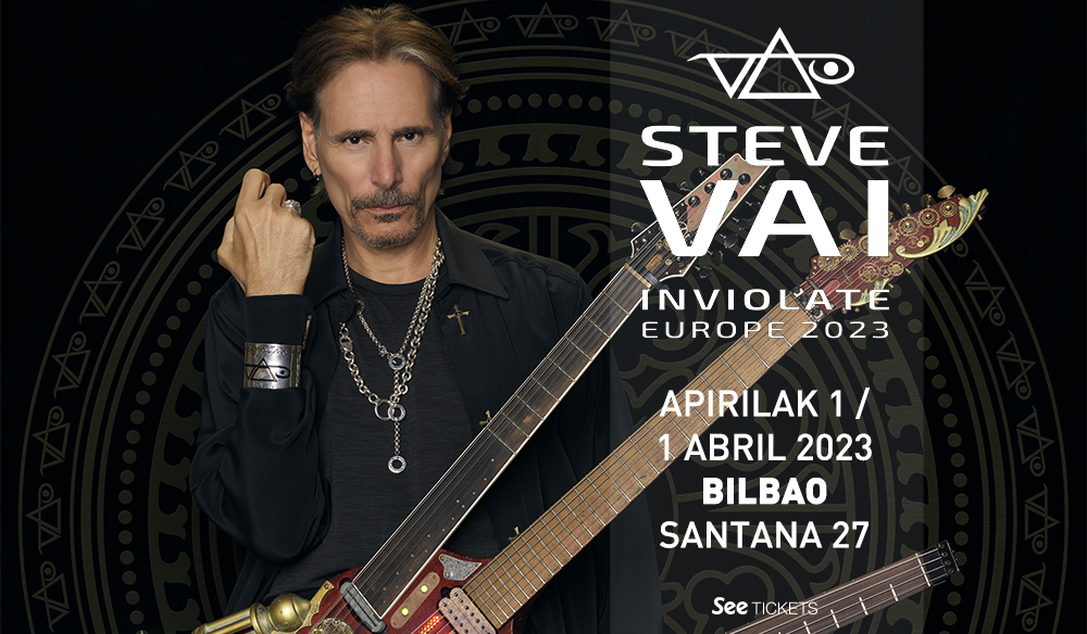 Fotografía promocional de Concierto de Steve Vai en Bilbao