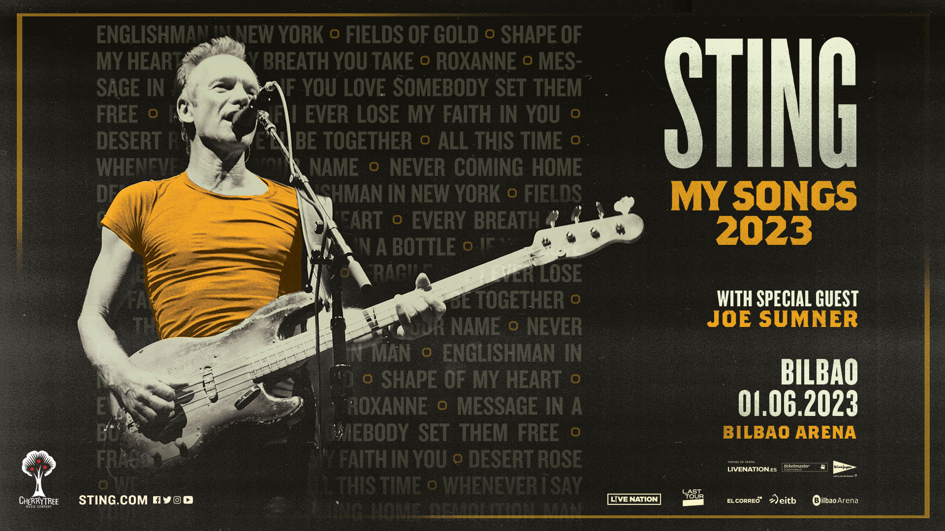 Promotional photograph of Concierto de Sting en Bilbao.