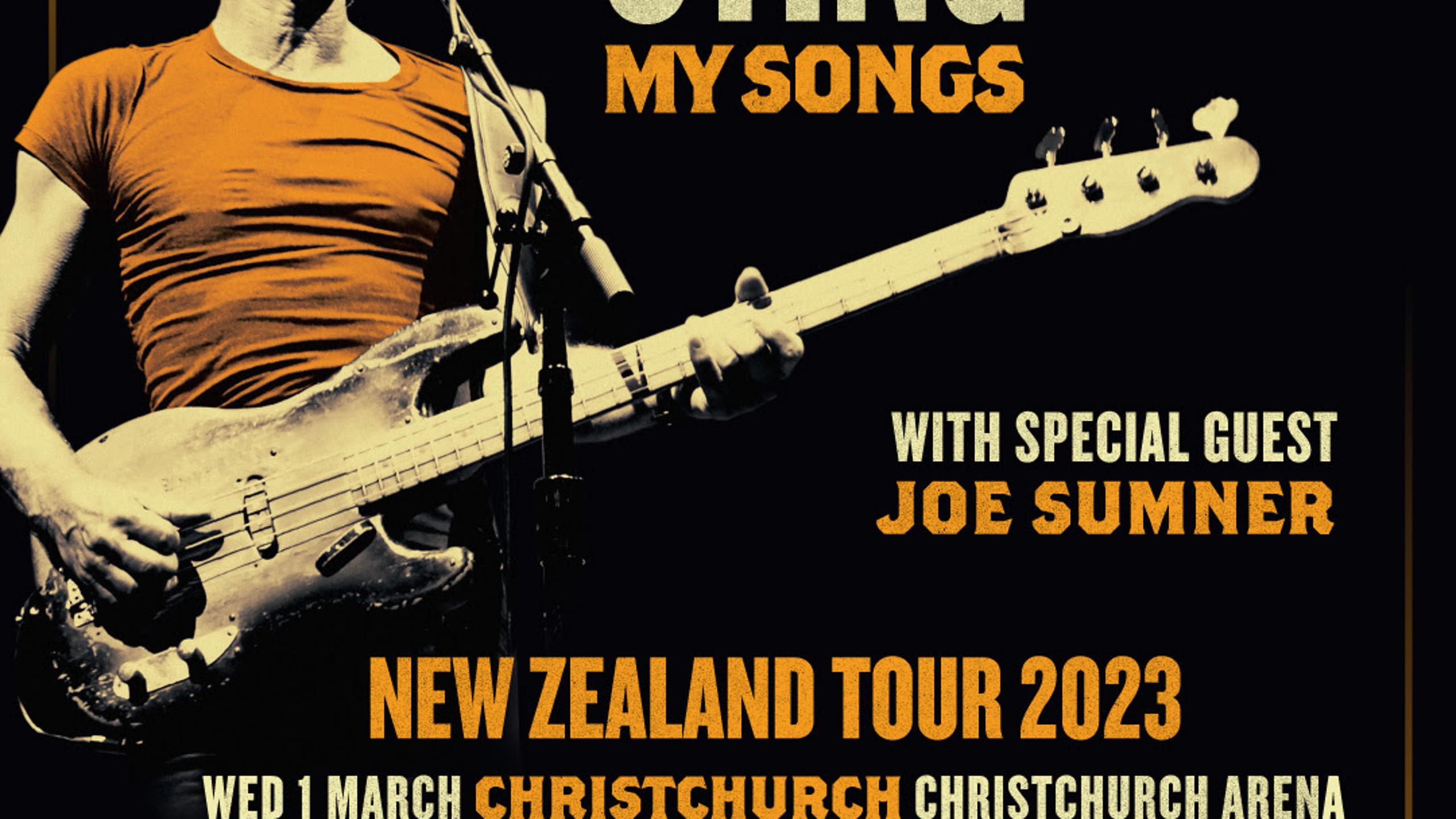 Joe Sumner, Sting concert tickets for Mission Estate Winery, Napier
