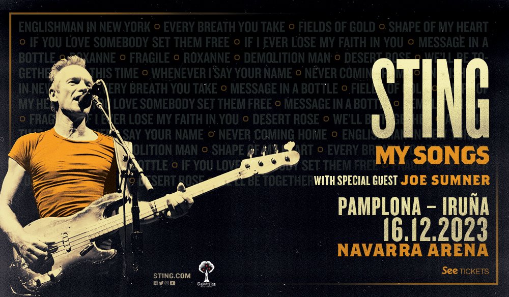 Fotografía promocional de Concierto de Sting en Pamplona