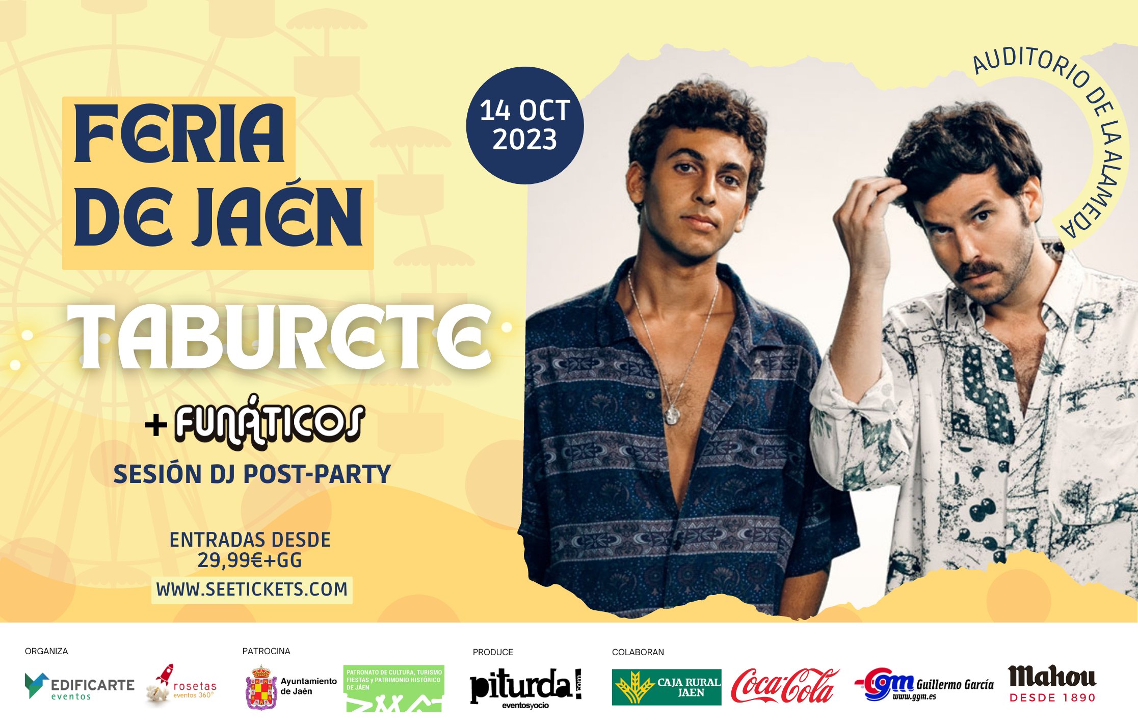 Photographie promotionnelle de Concierto de Taburete en Jaén.