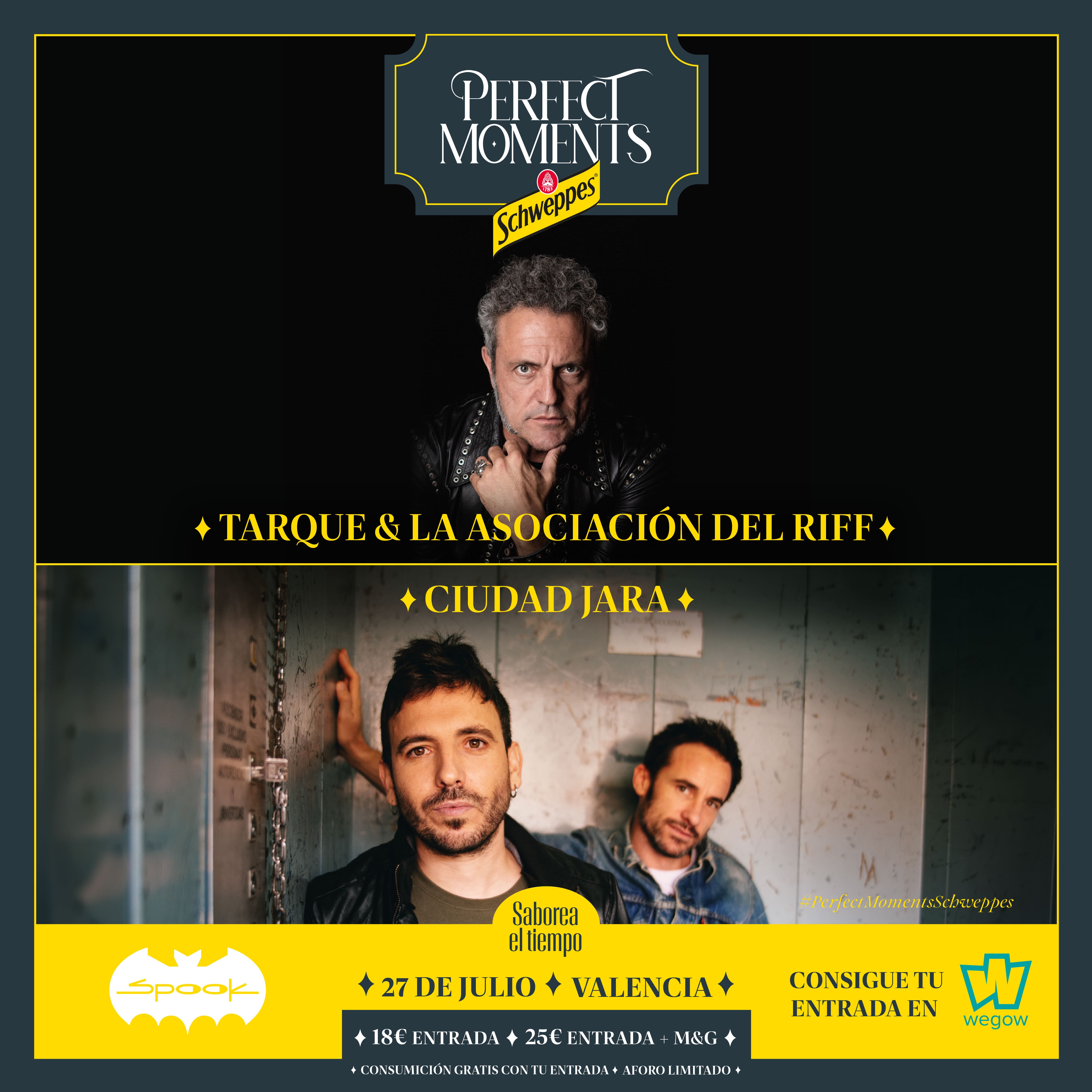 Fotografía promocional de Concierto de Tarque & LADR + Ciudad Jara en Perfect Moments by Schweppes