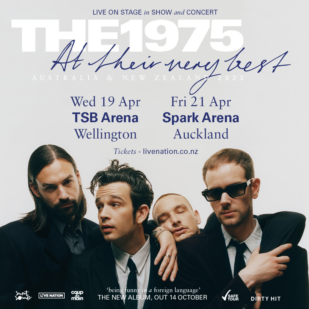 Fotografía promocional de Concierto de The 1975 en Wellington